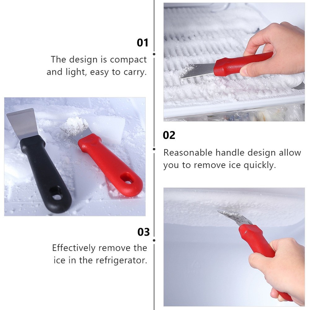 4 PCS Refrigerator Snow Remover Freezer Kitchen Cleaning Spatula