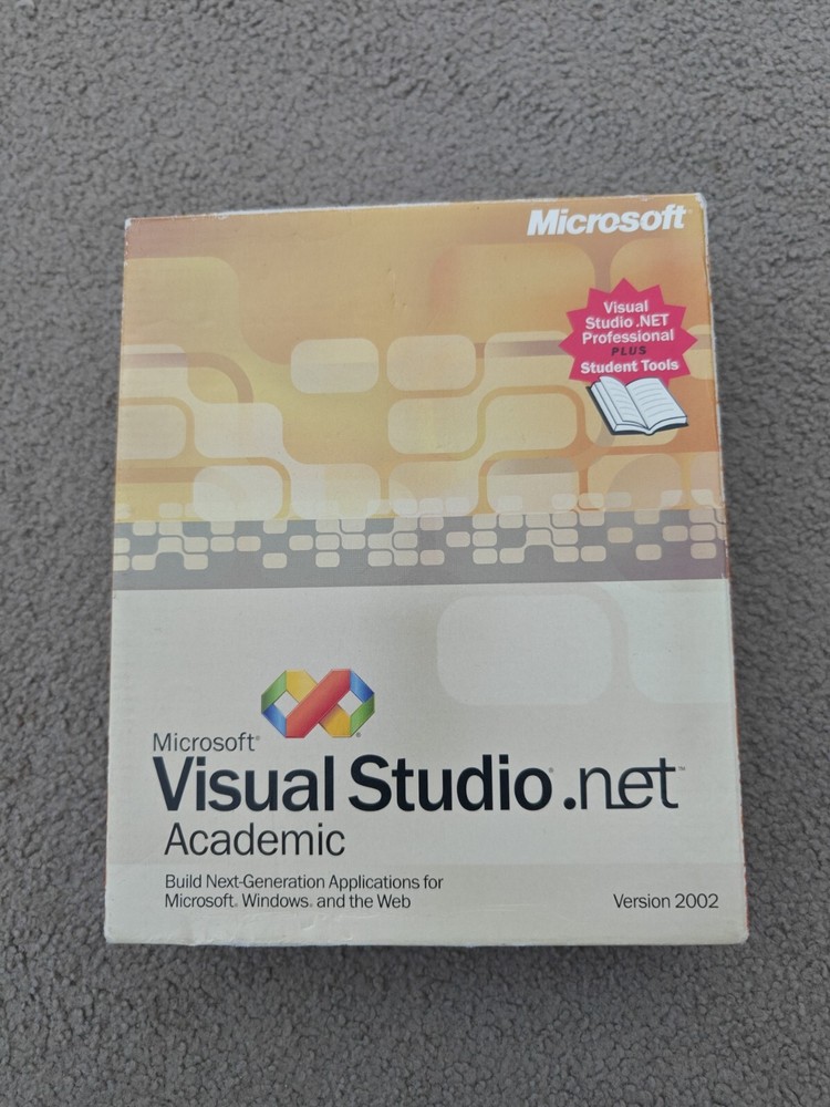 Microsoft Visual Studio .Net Version 2002. Academic