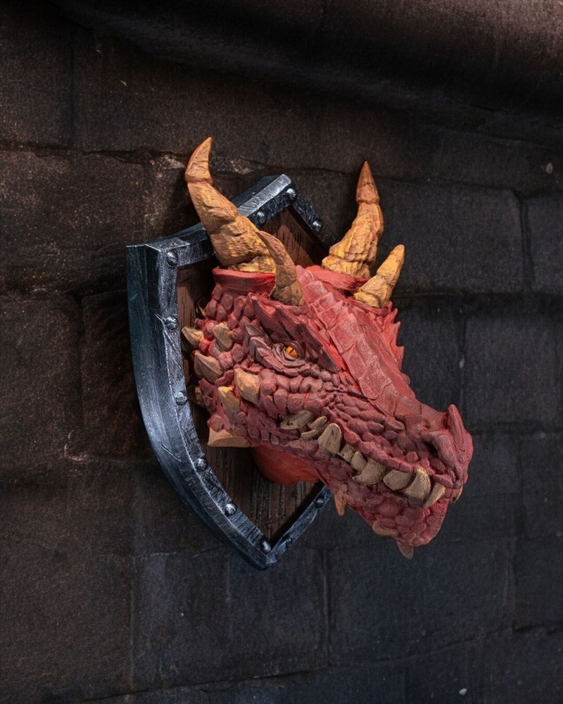 True Dragon Trophy Wallmount - 3D Printed