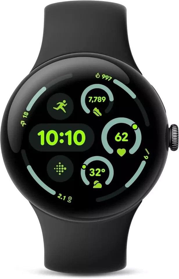 Google Pixel Watch 3 - 45mm (Bluetooth) - Matte Black