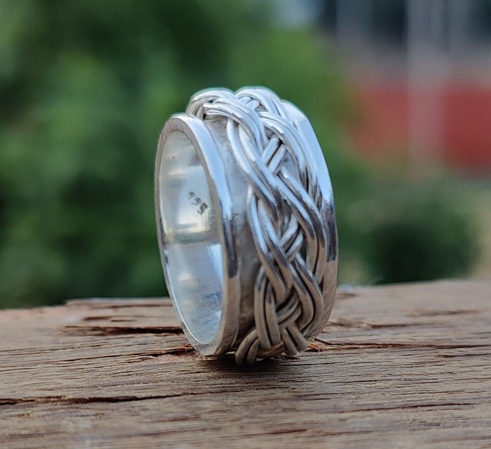 Spinner Ring Solid 925 Sterling Silver Band Ring Handmade Ring All Size SSS-6