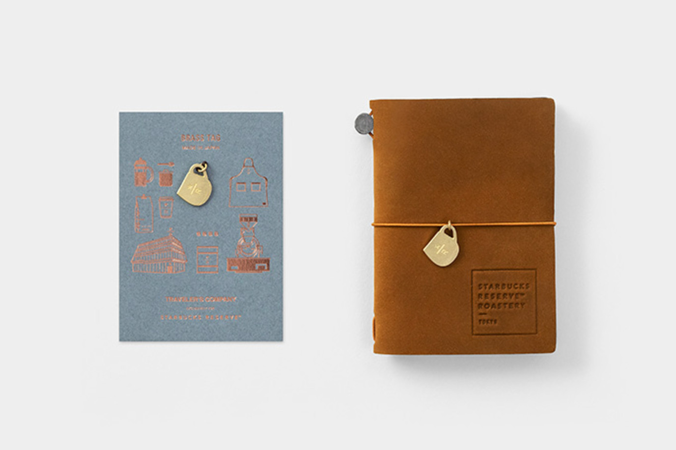 TRAVELER'S notebook Starbucks Reserve Roastery Tokyo Brass Tag Mug