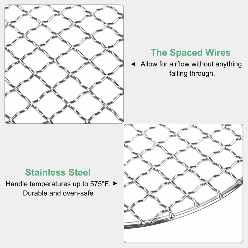Cooling Rack, 6" Round Stainless Steel Baking Rack [Silver]