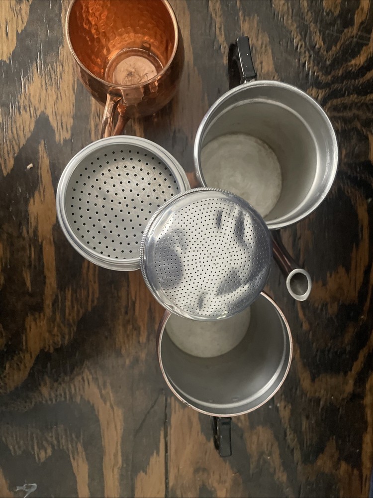 Cpper Coffee Percolator Maker With Bonus Copper Mug