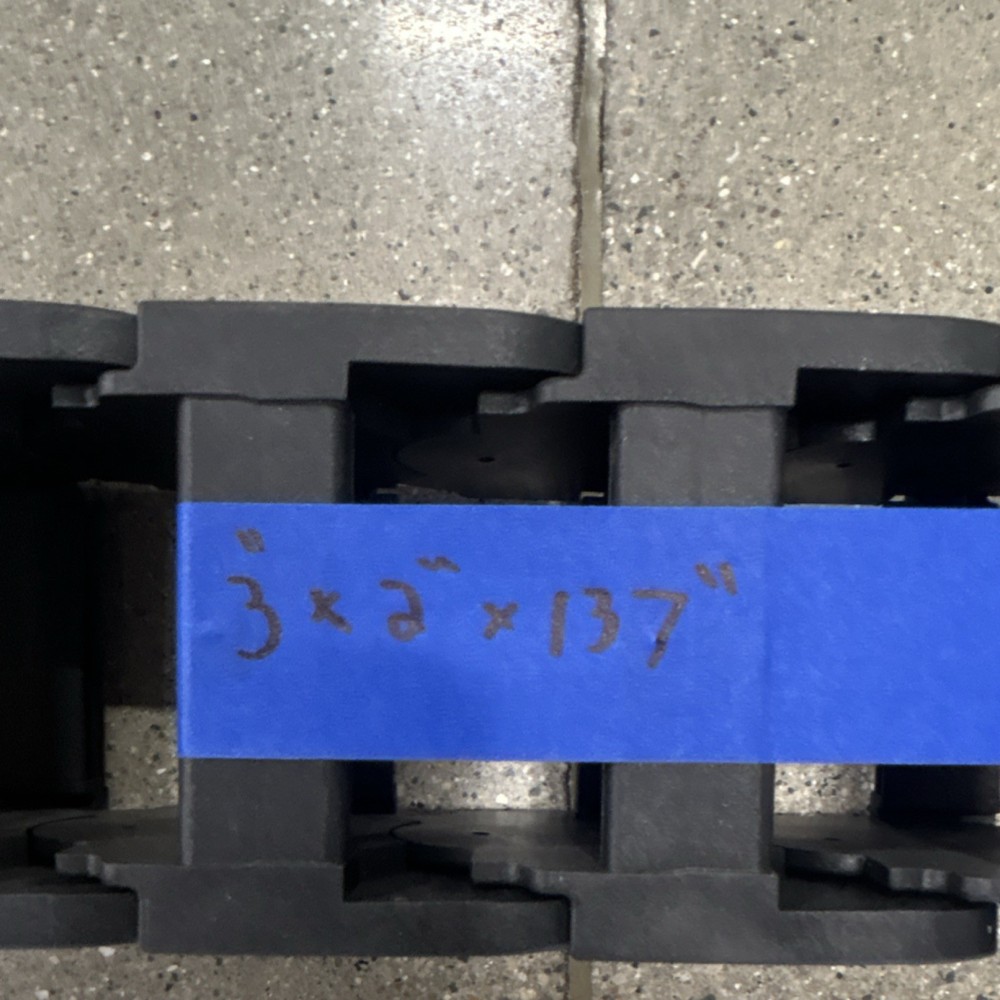 Cable Track 3" x 2" x 137" Black Plastic Flexible