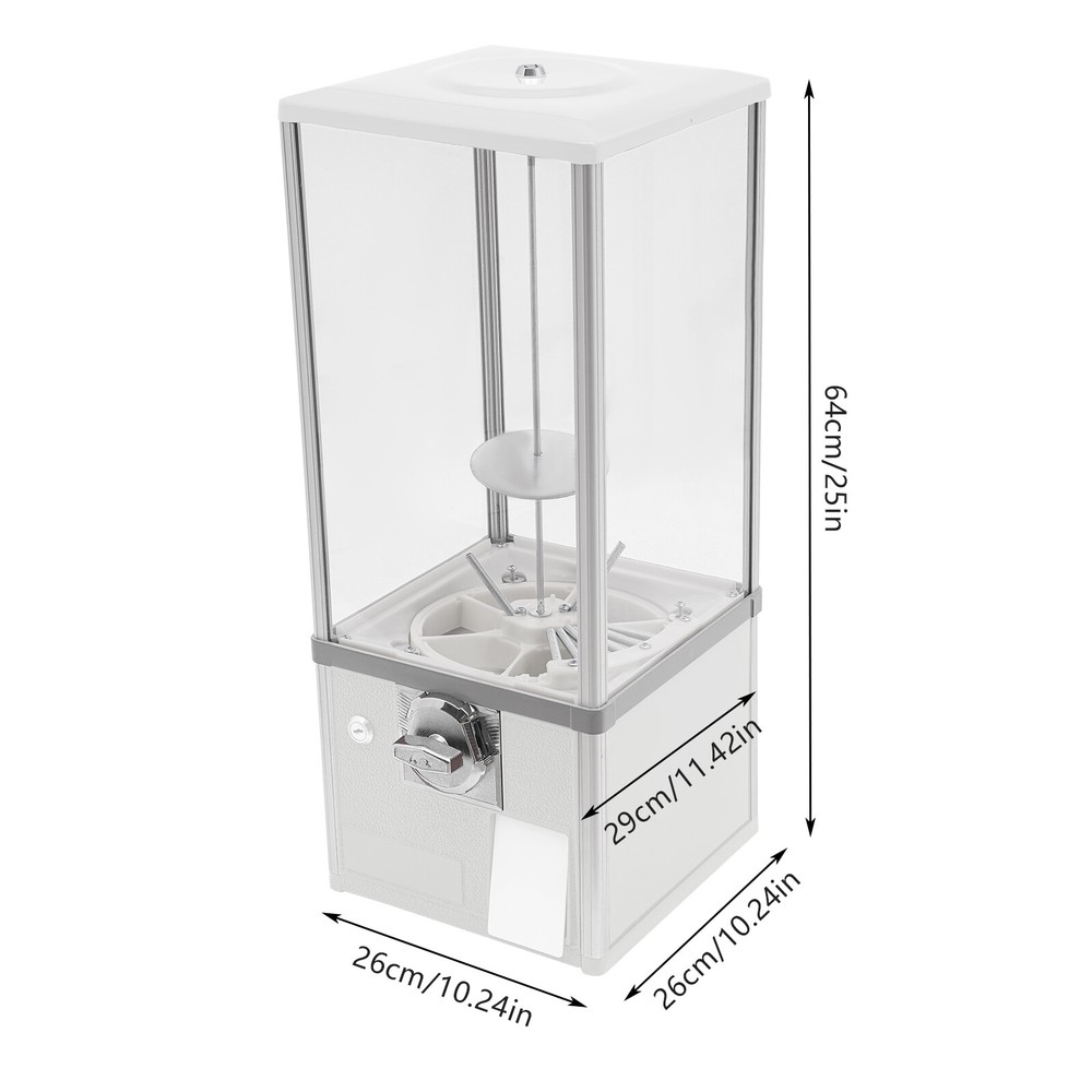 25" White Candy Vending Machine - Durable, Secure, Fun for All Ages