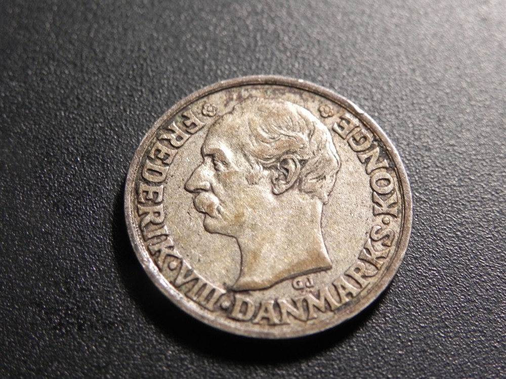 DENMARK 25 ORE 1907 SILVER a114
