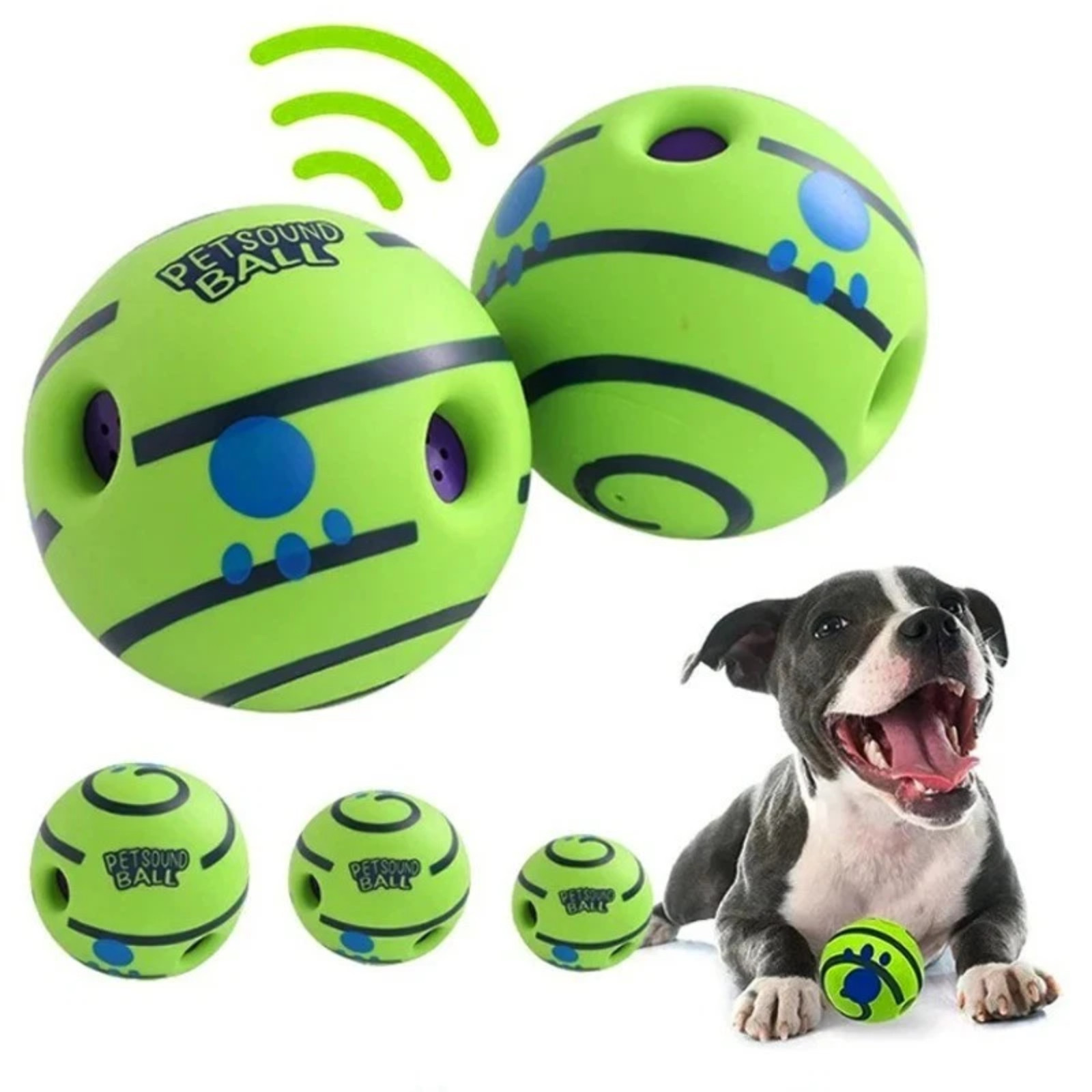 Wobble Wag Giggle Ball Interactive Dog Toy Fun Giggle Sounds As Seen On TV
