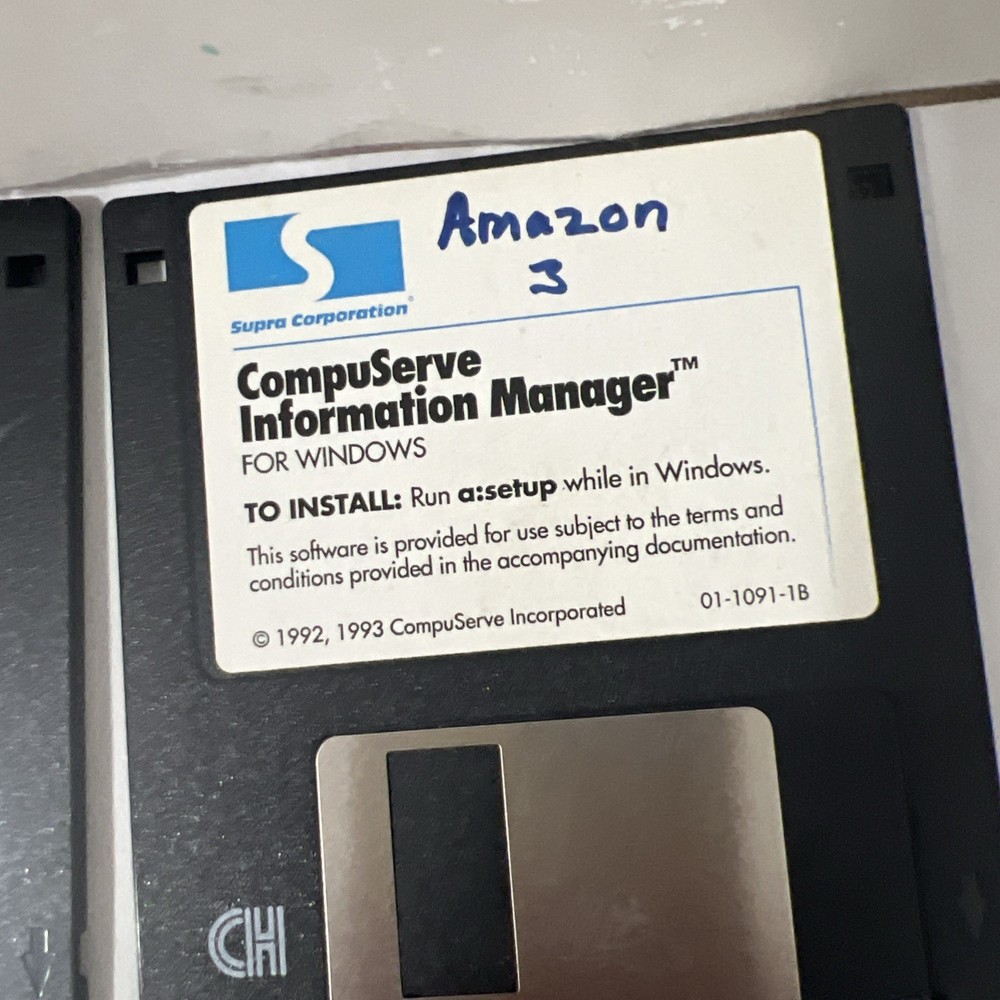 CompuServe Information Manager for Windows by CompuServe ~ 3.5" disk 1993 4disk