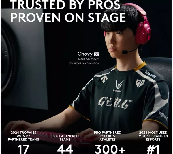 LOGITECH Pro X Superlight 2 Dex Wireless Optical Gaming Mouse - Black