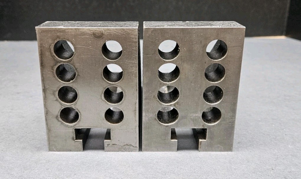 Pair 5½"x3⅝"x2⅝" Right Angle Set Up Fixture Plates Slotted Machinist Inspection