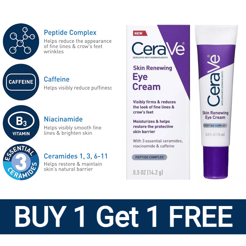 NEW Anti-Aging Eye Cream for Wrinkles with Caffeine and Hyaluronic Acid 15ml