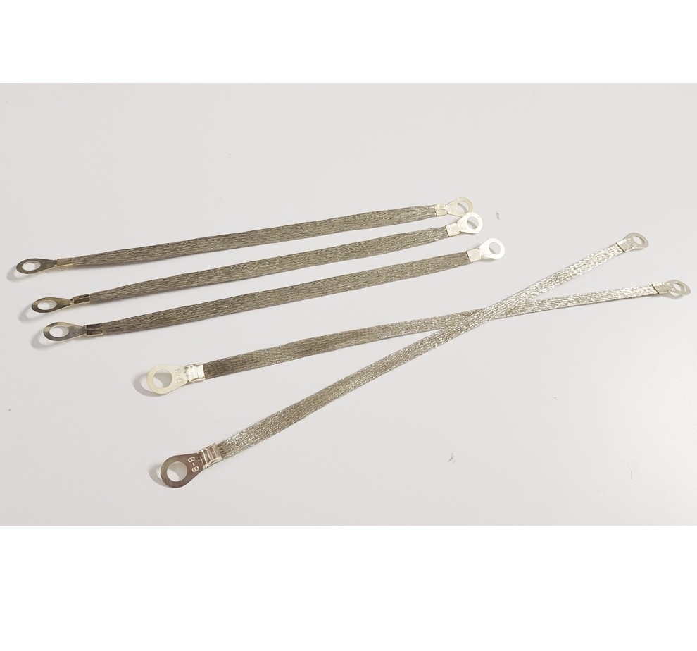Car Truck Firewall Engine Body Engine Ground Strap Tinned Copper Cable Kit 5 Pcs