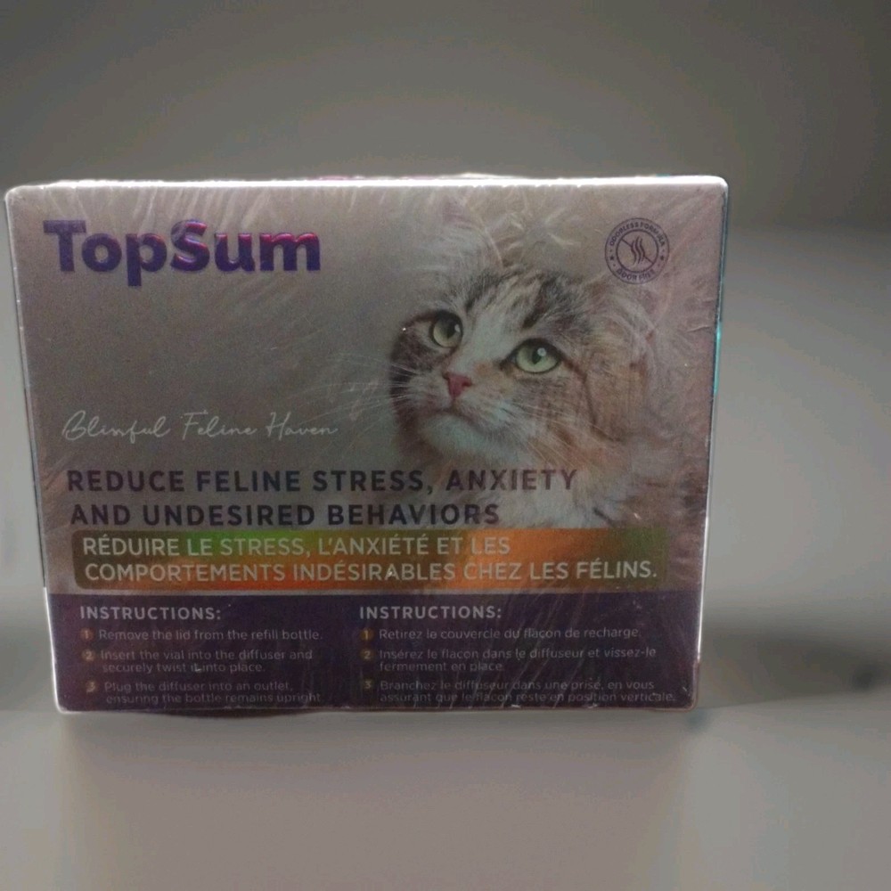 TopSum Feline Pheromone Diffuser Kit 2 Pack. For Stress, Spraying, Scratching.