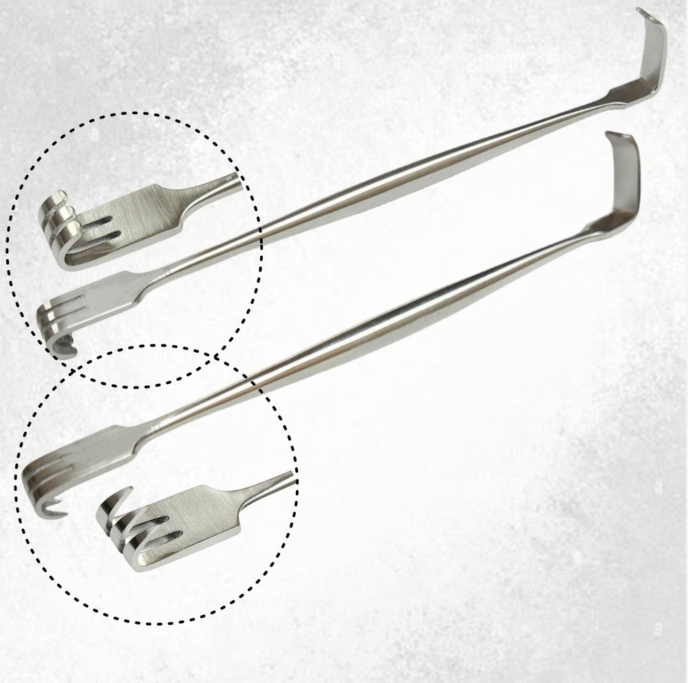 2 SENN RETRACTOR SHARP 6.25" SHARP + BLUNT SURGICAL