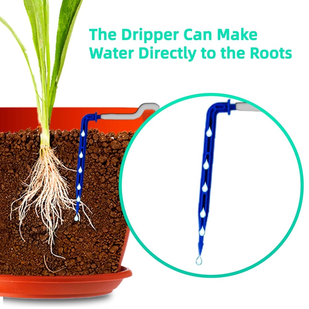 Solar Powered Drip Irrigation System, OHYEAHSPIN Solar Automatic Garden Water...