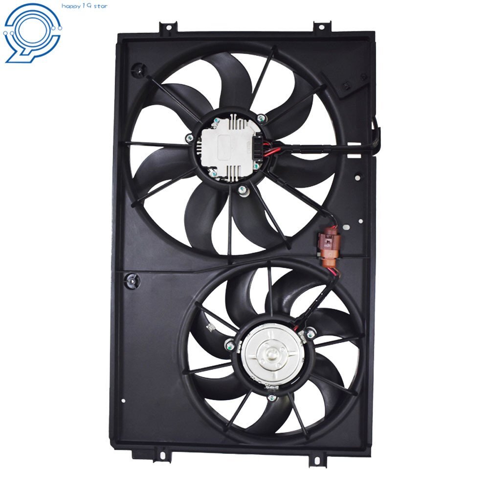 Radiator Cooling Fan Assembly for Volkswagen Golf Jetta Rabbit Beetle 2.0L 2.5L