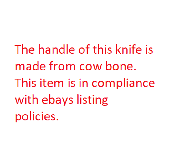 Rain Fall Hunter Fixed Knife 7" Stainless Steel Blade Burned Bone Handle 203498
