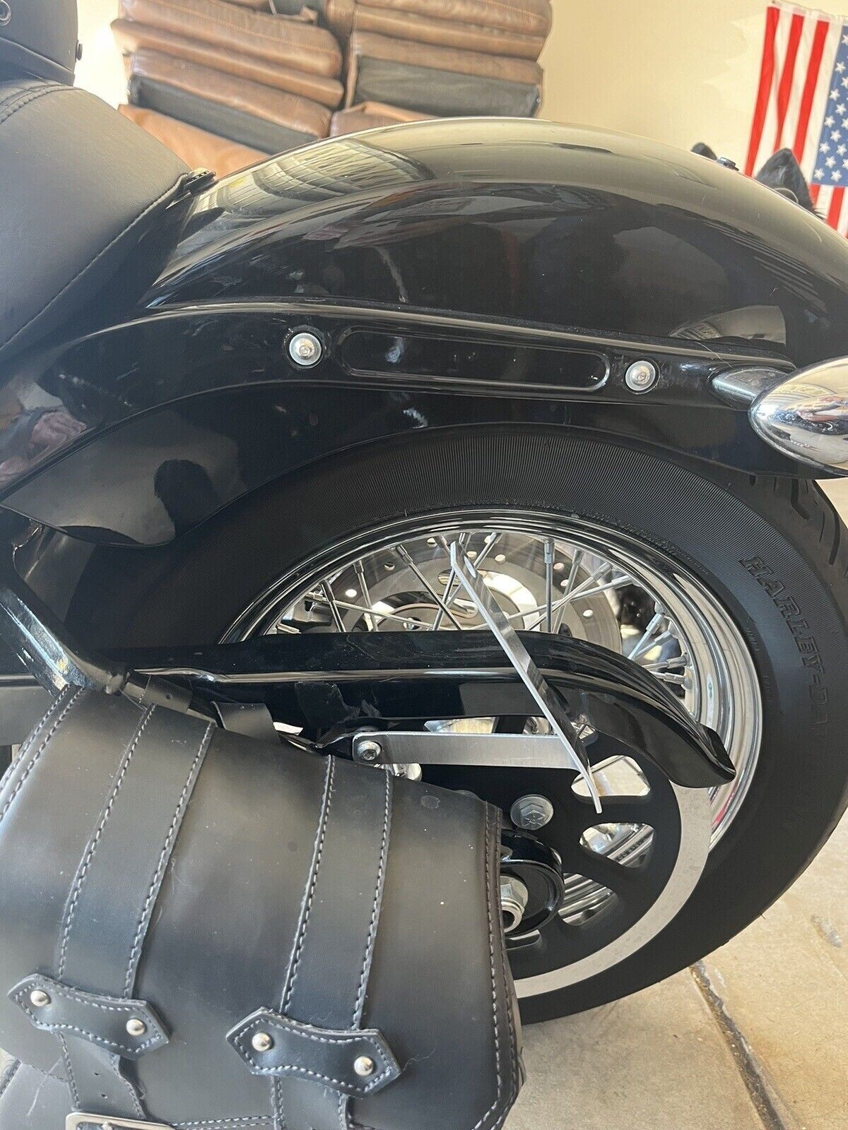 Side License Plate Relocation Bracket for HARLEY-DAVIDSON SOFTAIL & SPRINGER New