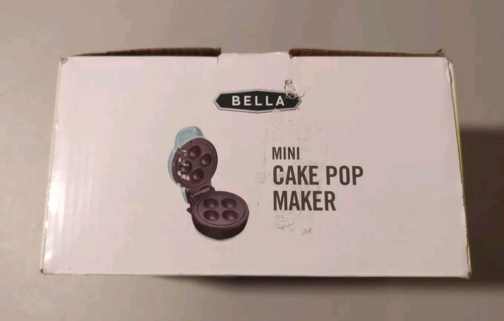 Bella Mini Cake Pops Maker Blue Nonstick Cooking Compact 350w NEW