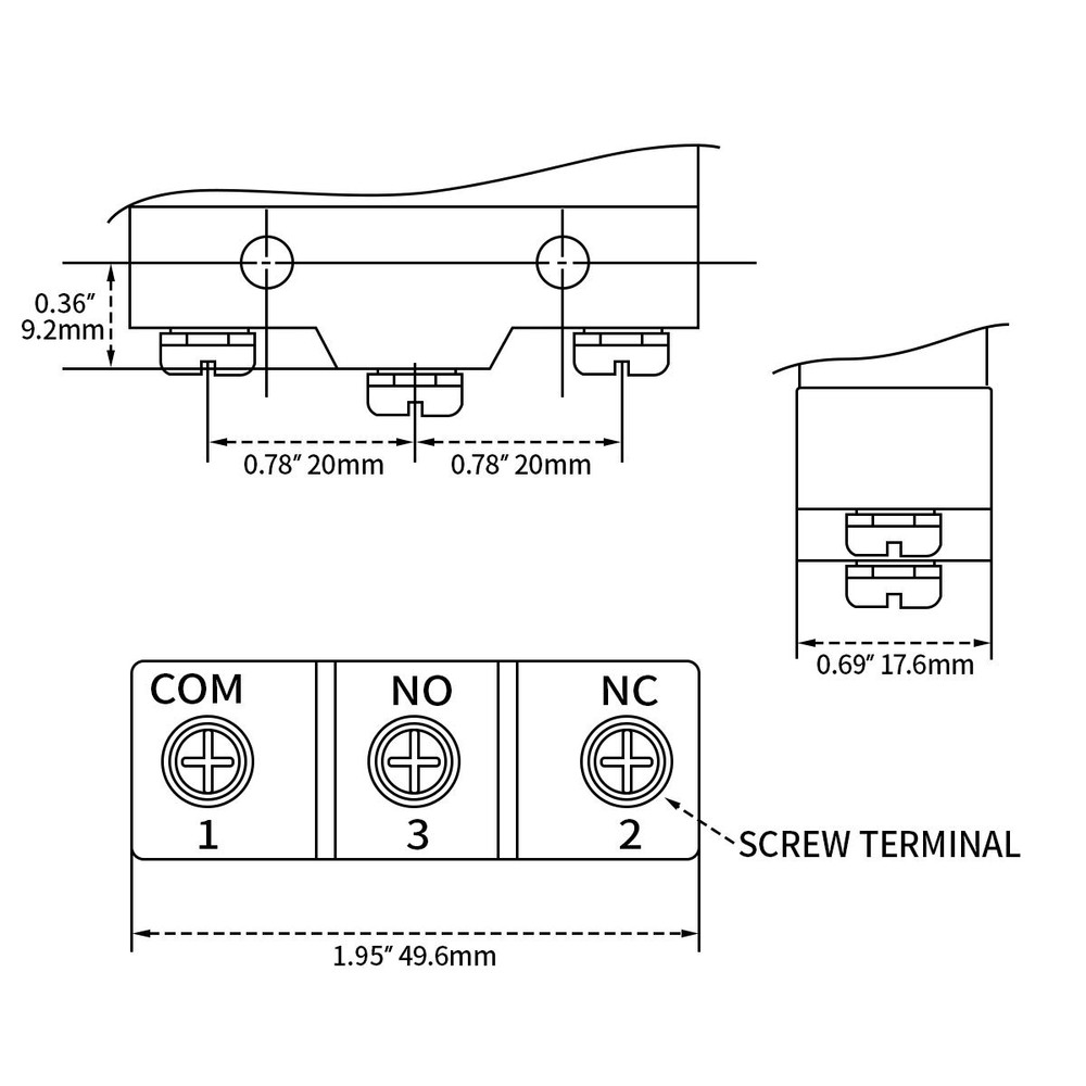 Shortbush Typically 250VAC 15A Micro Switch BM-1306 (TM-1306) CE