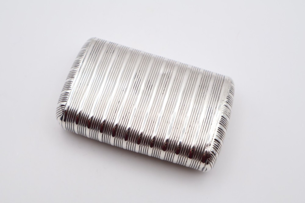 Quality Antique Solid Silver Large Snuff Box Hallmarked Birmingham C.1800