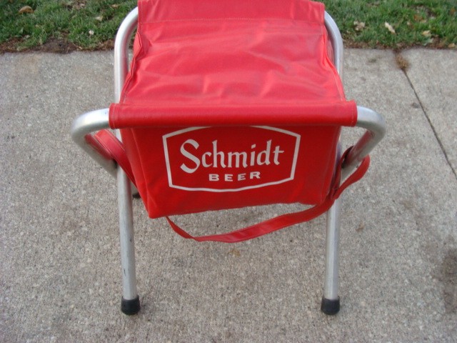 Vintage Schmidt Beer Folding Chair