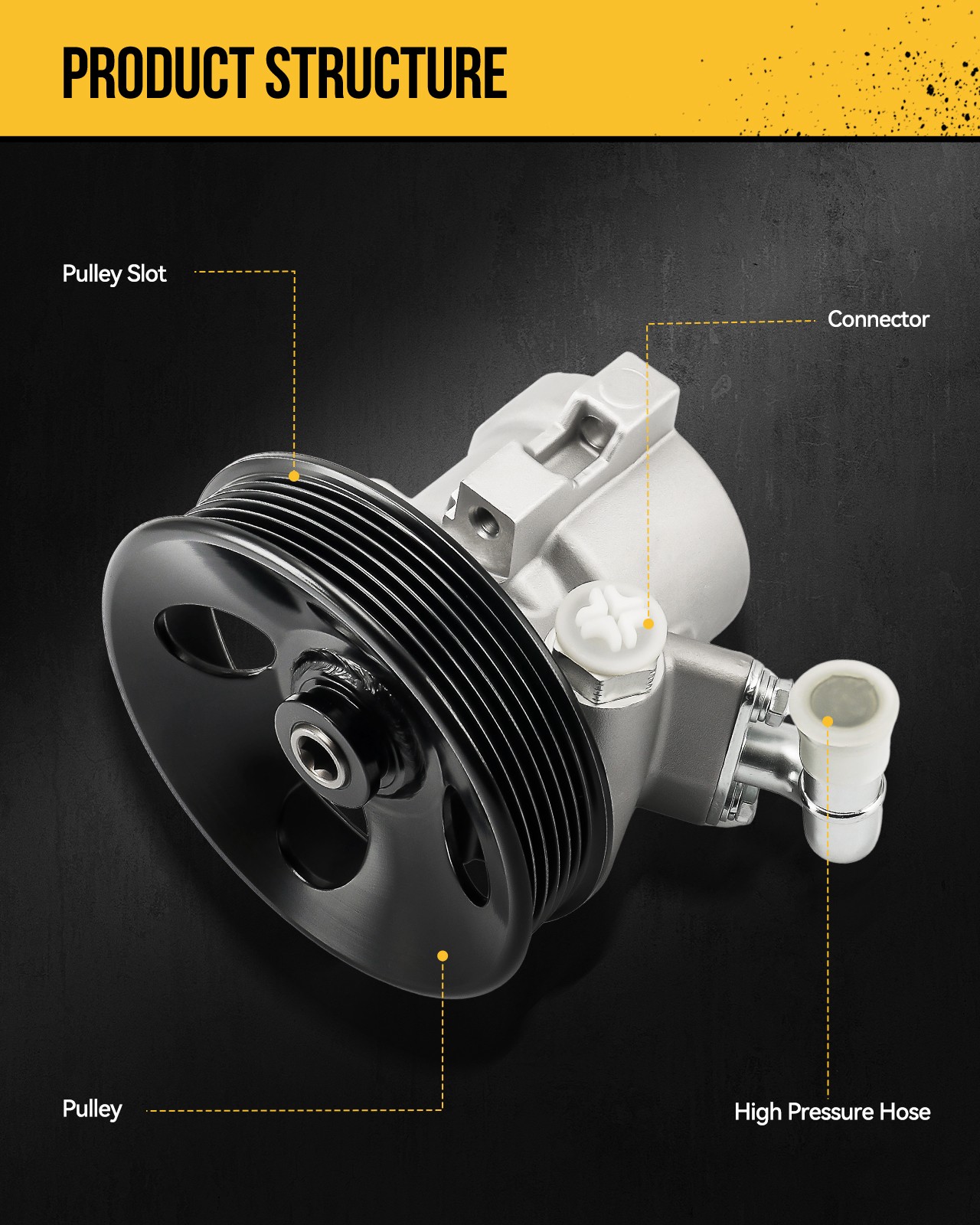 For Honda Civic 2006 2007 2008 2009 2010 2011 1.8L L4 Power Steering Pump 215456