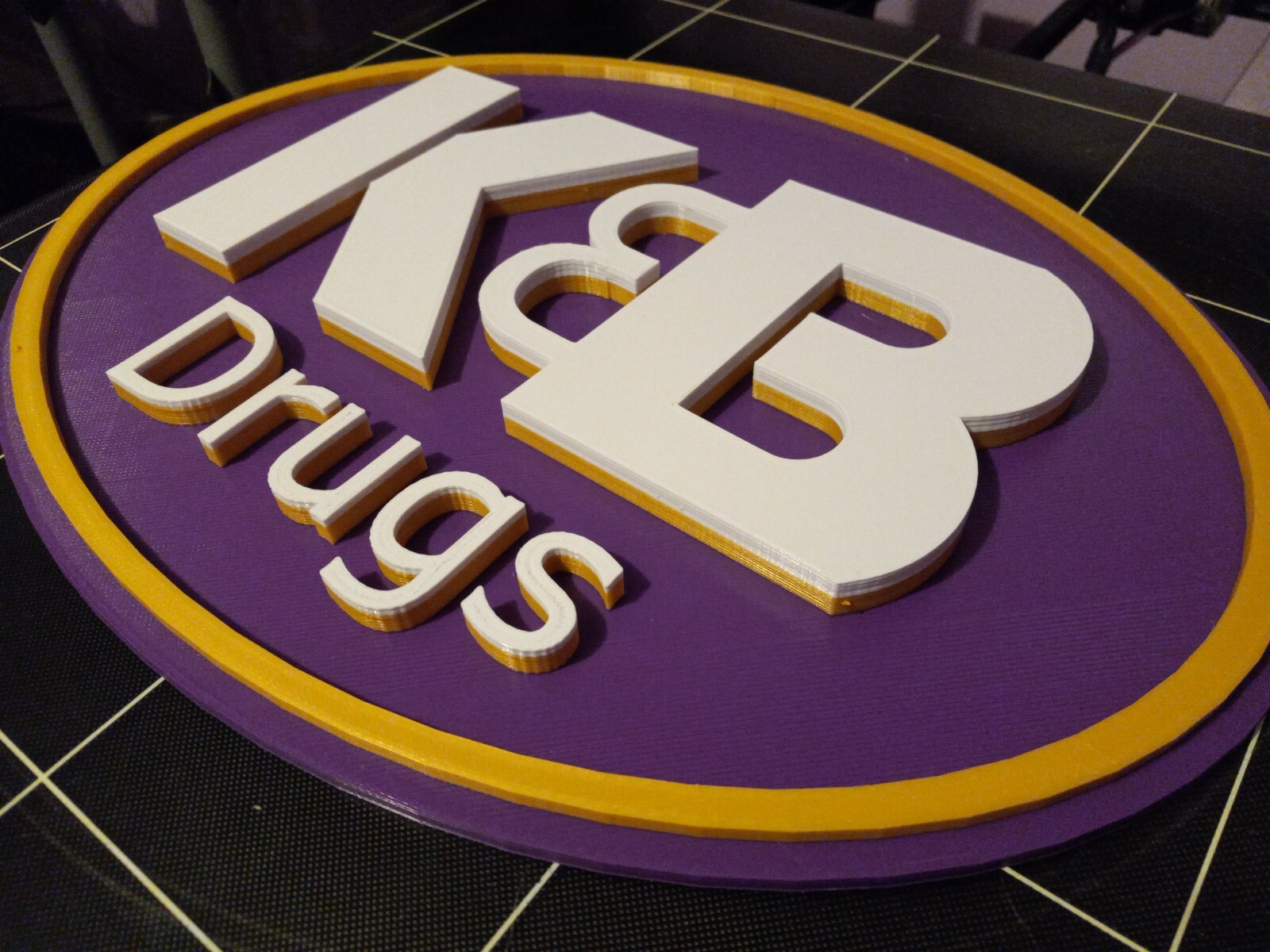 Vintage K&B Drugs Logo Sign,3D printed. 12" O.D. 3D Graphics reproduction logo
