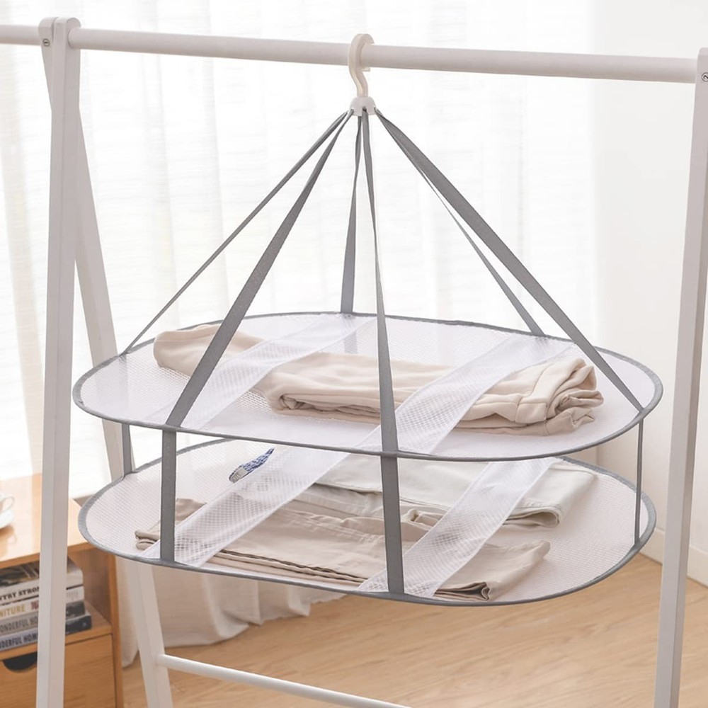 Large Folding Laundry Drying Rack, Clothes Drying Rack, Portable Sweater Dryi...