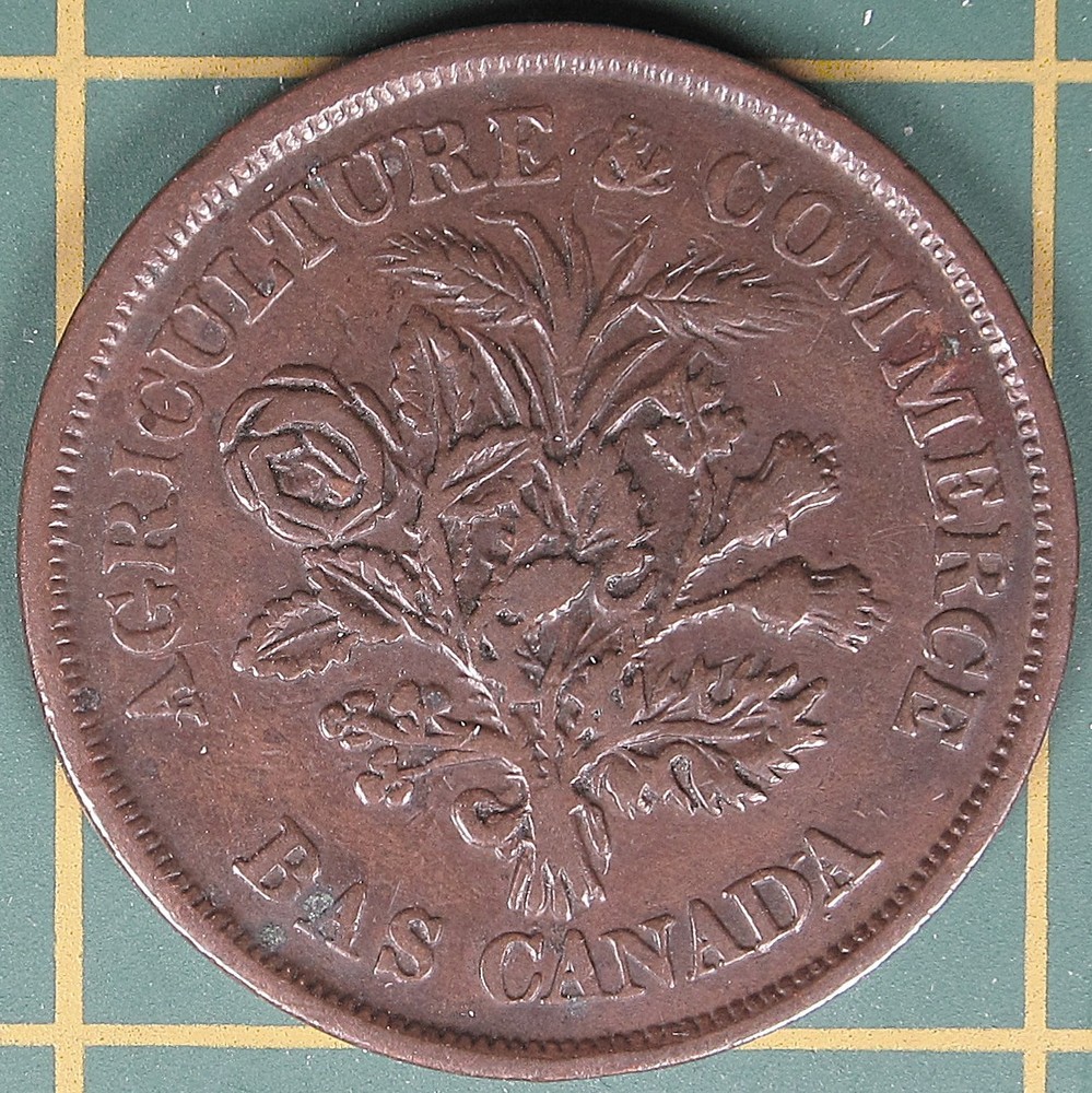 c.1838 Lower Canada Un Sou Token LC-5A5