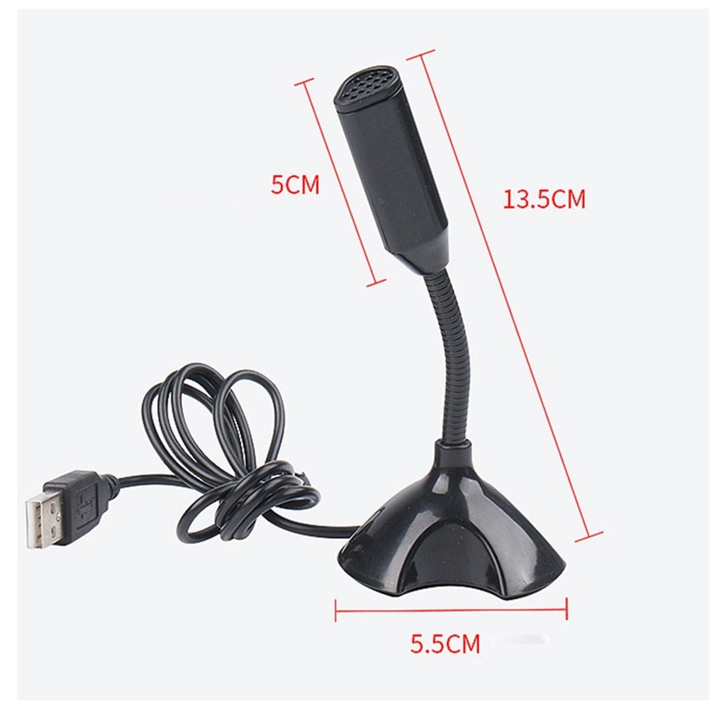 USB Laptop Microphone Voice Mic High Sensitivity Studio Speech Mic Stand1381