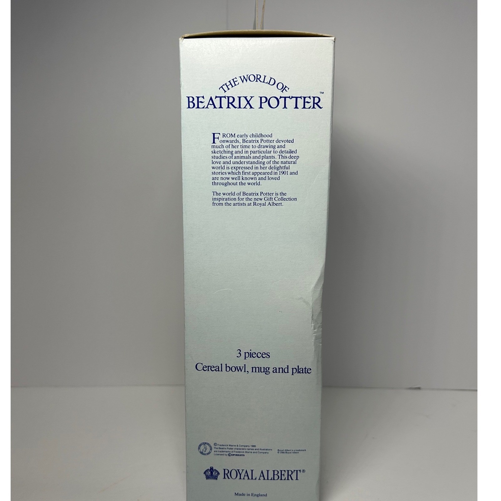 1986 Royal Albert Beatrix Potter Childrens Set Jemima Puddle Duck Cup Bowl Plate