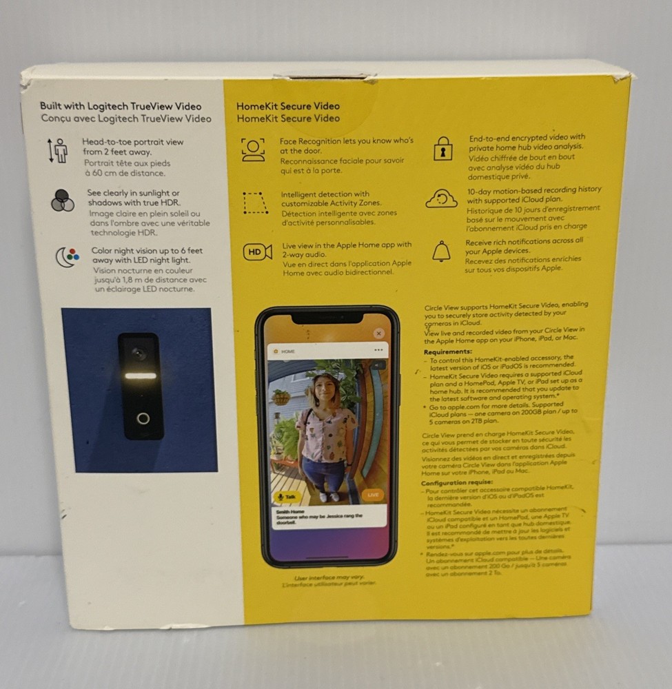 Logitech Circle View Wired Smart Doorbell/Read