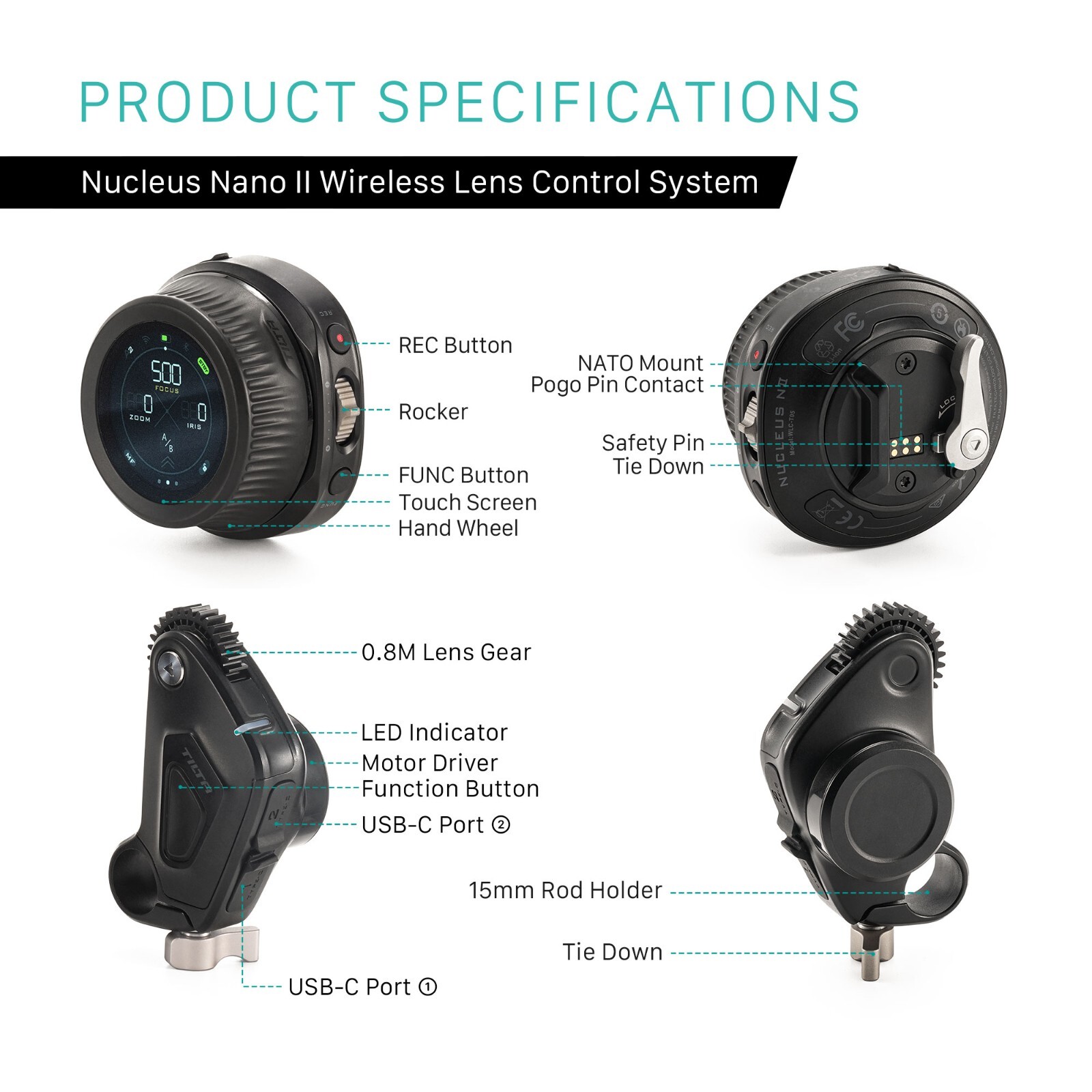 Tilta Nucleus Nano II Wireless Lens Control System (Open Box)