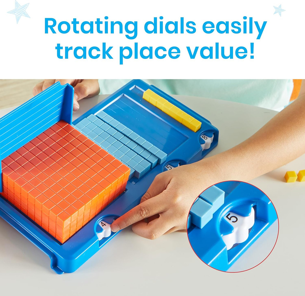 Place Value Frame with Base Ten Blocks, Base 10 Blocks, Math Manipulatives Kinde