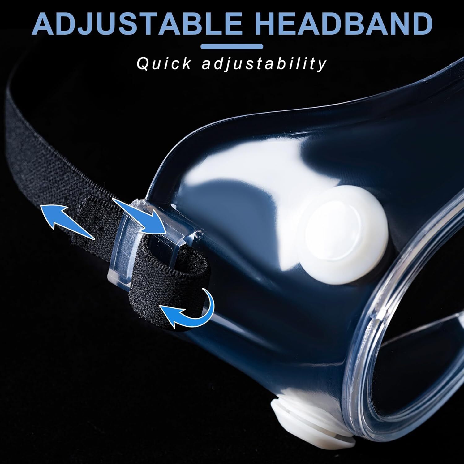 2-Pack Safety Goggles Anti-Fog Lab Protective Glasses Clear Lens Eye Protection