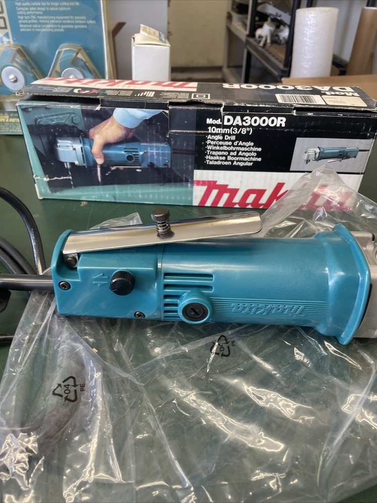 VINTAGE Makita DA3000R 3/8" Variable Speed Right Angle Drill Nice USA