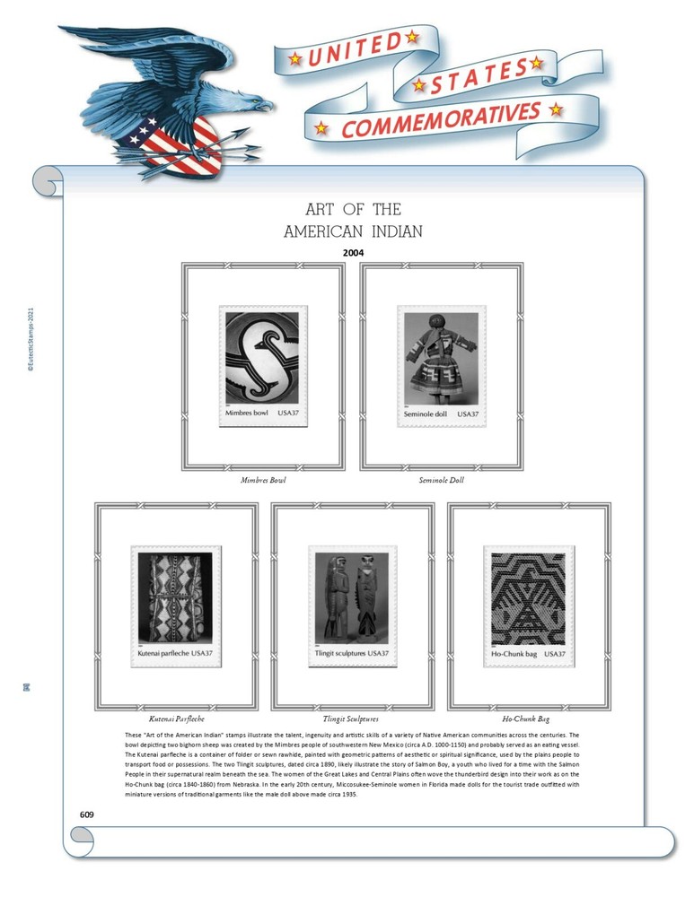 2004 U.S. Commemorative Singles COMPLETE Supplement (White Ace Alternative)