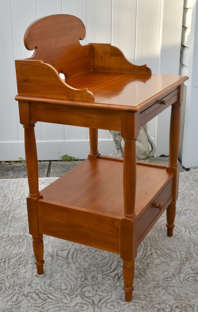 Vintage Lexington Solid Cherry Americana Stand/Table w/Pull-Out & Drawer