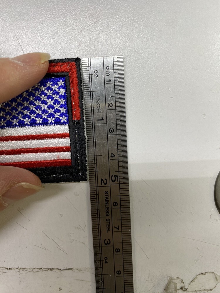 Right Side American Flag 3rd Special Forces Border / With Hook Back