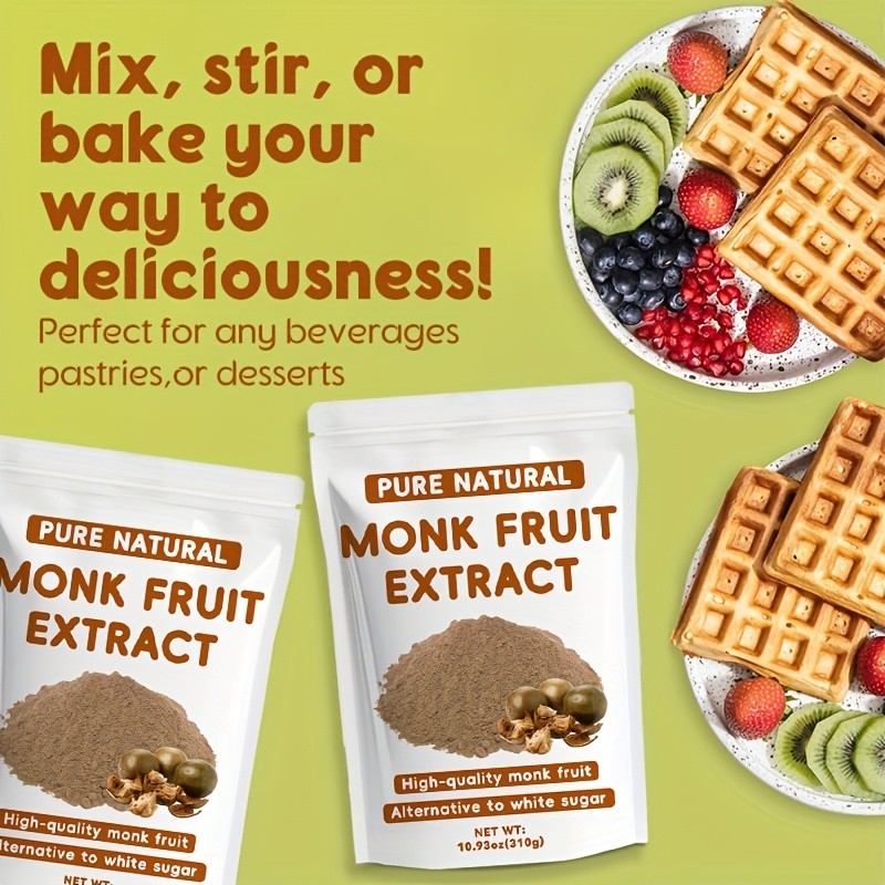 Monk Fruit Extract Powder 8 oz Premium Sugar Substitute Zero Calorie
