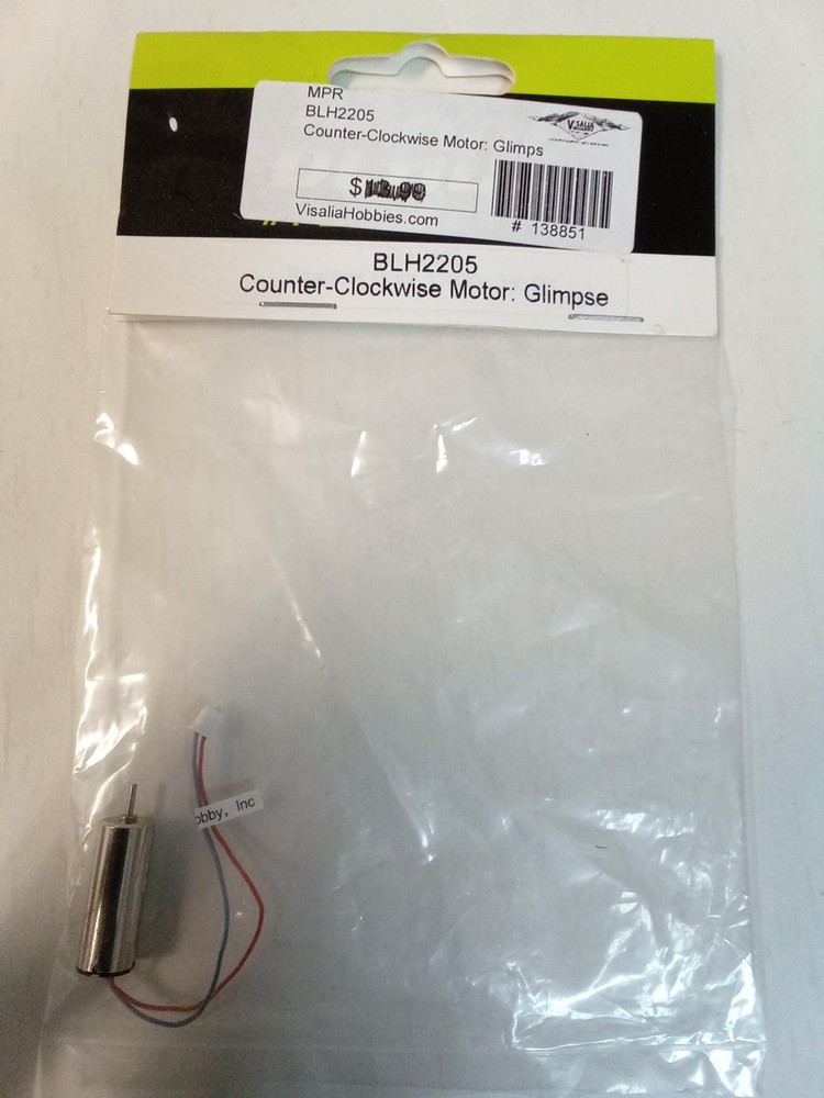 NEW BLADE BLH2205 COUNTER CLOCKWISE MOTOR FOR GLIMPSE