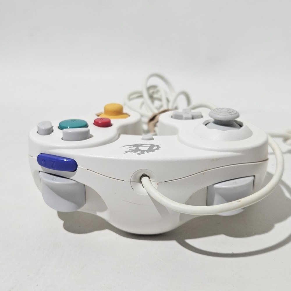 Nintendo Super Smash Bros White Classic Gamecube Controller Tested OEM