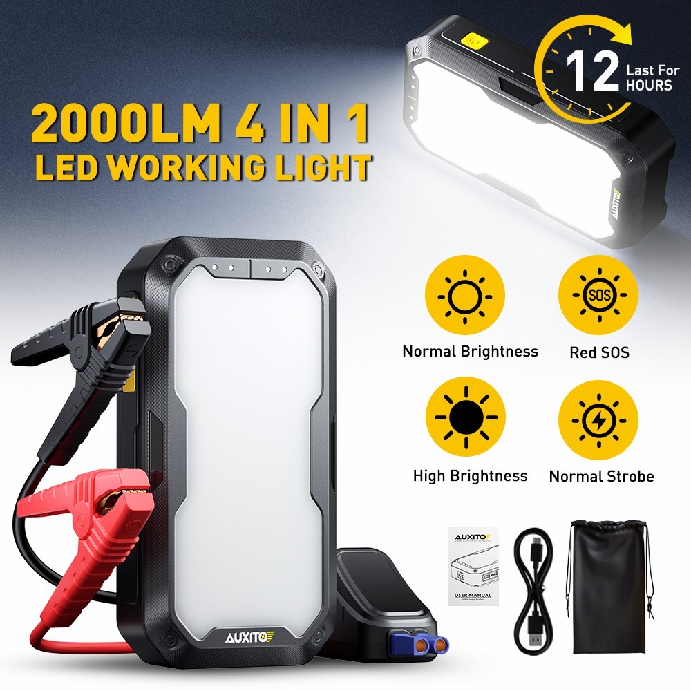 10400mAh 12V Multi-function Emergency Start Power Supply Backup Starter New H