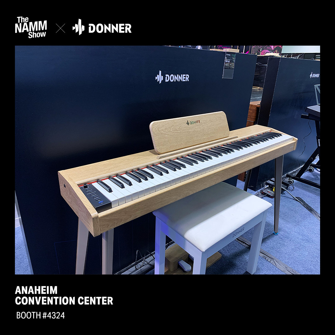 Donner DDP-60 Digital Piano Keyboard With Stand Pedal Built in 25W Speakers