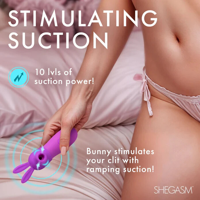 Shegasm: Bunny Sidekick Suction Clit Stimulator ---FREE SHIPPING!!!