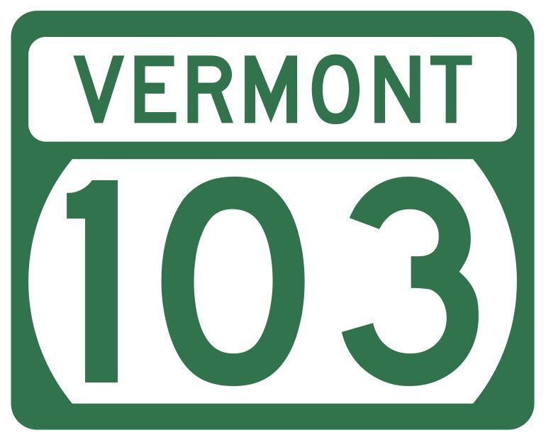 Vermont State Highway 103 Sticker Decal