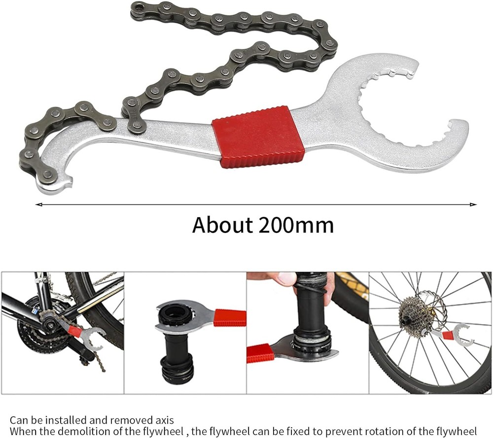6PCS Set Crank Chain Cutter Extractor Freewheel Puller Cycling Maintenance Tool