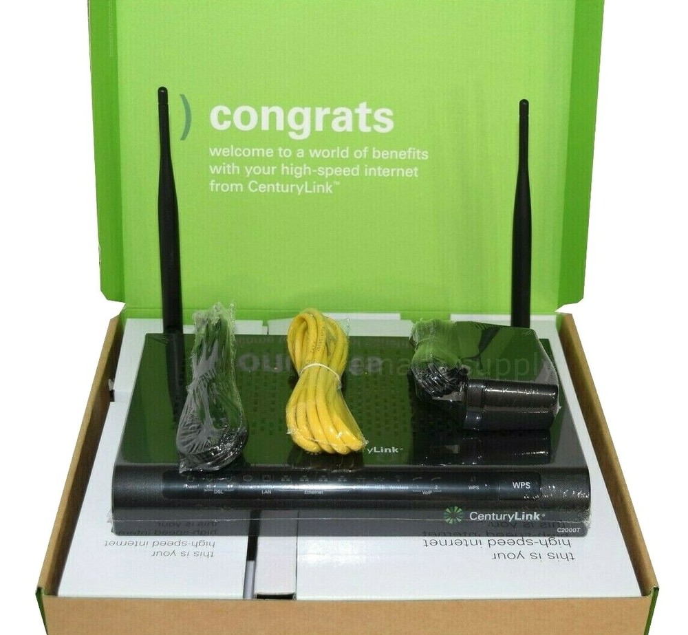 CenturyLink C2000T Technicolor Wireless ADSL2+ VDSL 802.11N Modem Router